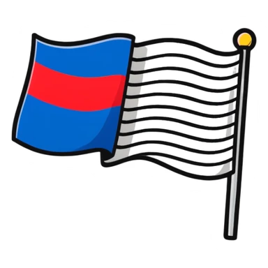 Flag of the Netherlands with red white and blue horizontal stripes sticker