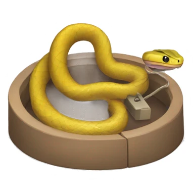 a snake in a mouse trap sticker