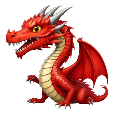 Dragon with slay nails and lips sticker