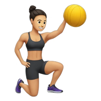 CrossFiter doing workout in gym sticker