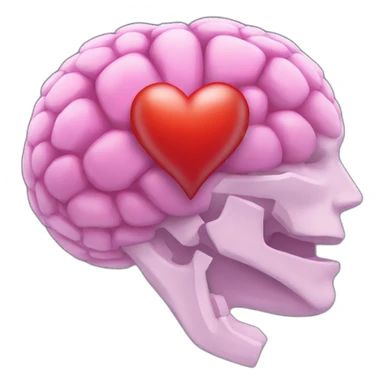 cerebro corazon sticker