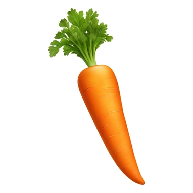 Very long orange carrot sticker