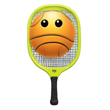 Pickleball racket and ball sticker