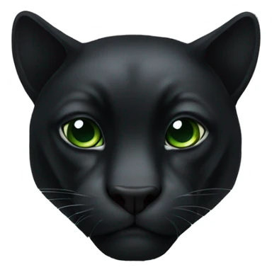 Animal pantera negra con ojos verdes sticker