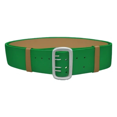green martial arts belt sticker