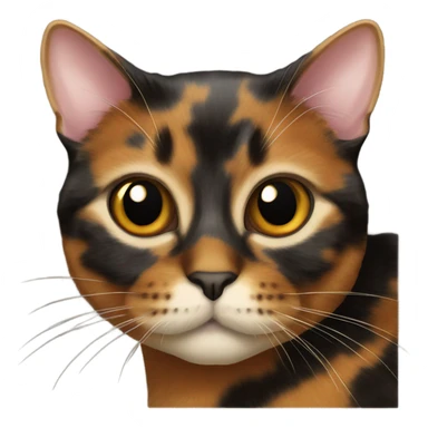 Tortoiseshell cat sticker