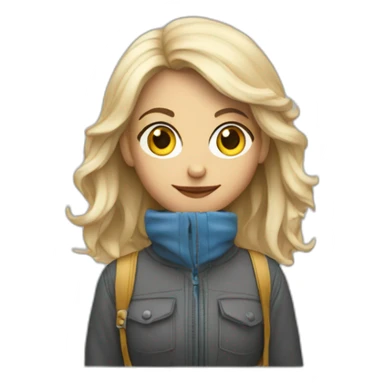 Ramona blau graphic designer sticker