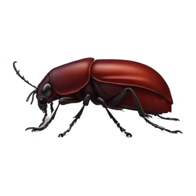 Dark red beetle   sticker