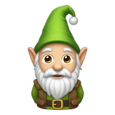 gnome christmas no eyes sticker