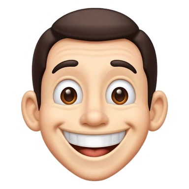 goofy smiling sticker