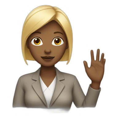 woman-with-hand-over sticker