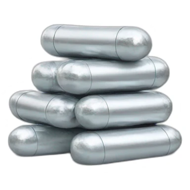 Medicine Piles With Silver Foil sticker