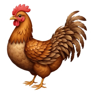 High resolution of A hen  sticker