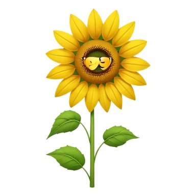 Sunflower sticker
