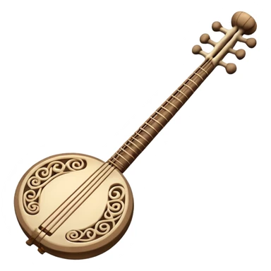 prehistoric musical instrument sticker