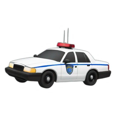 Drifting Police car  sticker