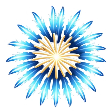 blue firework sticker