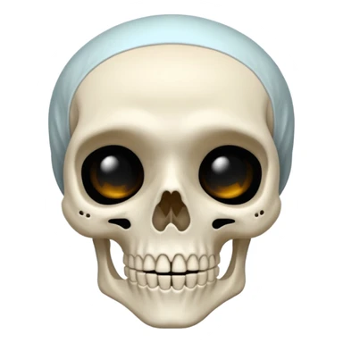 Shy Skeleton sticker