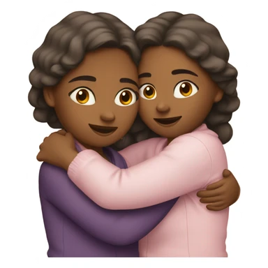 Sister hug sticker