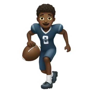 Black boy drilling football freestyle sticker