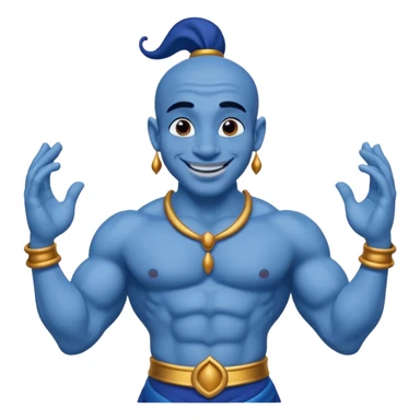 The genie from the cartoon Aladdin
 sticker