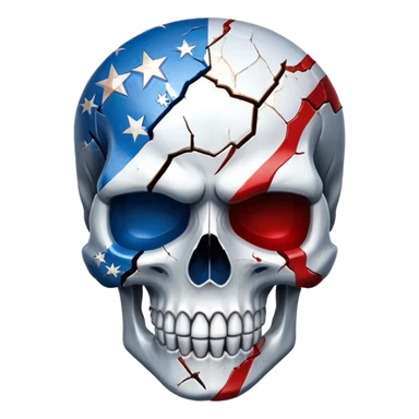 american nightmare skull sticker