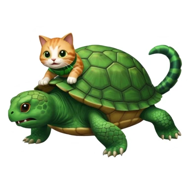 Cat killing turtle sticker