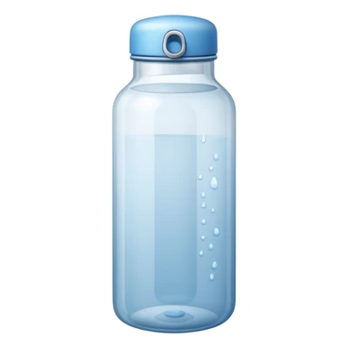 water bottle of glass sticker