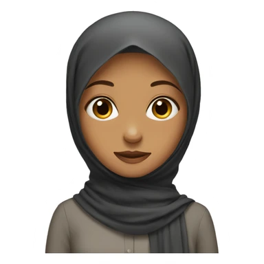 A girl wearing a hijab sticker