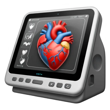 Cardiovascular ultrasound sticker