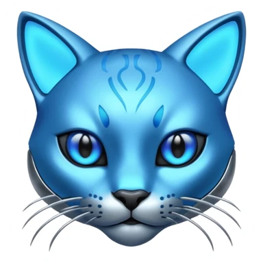 cyber cat sticker