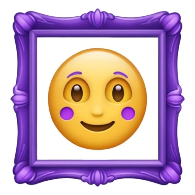 Purple frame sticker