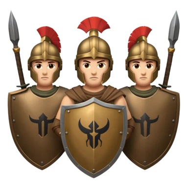 phalanx soldier formation, spartan sticker