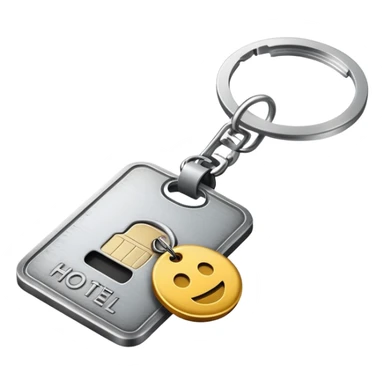 hotel room key with tag sticker