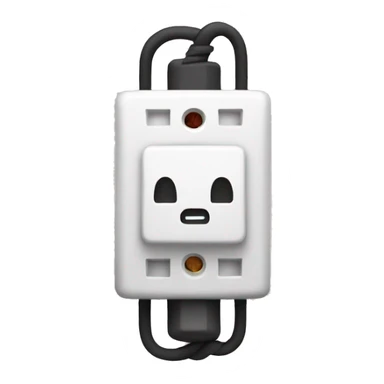 Electricity connector sticker
