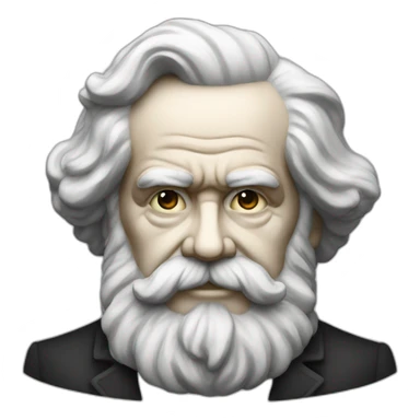 Karl Marx curling sticker