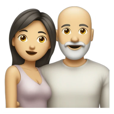 white-man-with-beard-kisses-asian-woman sticker