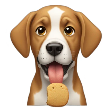 dog eating crap sticker