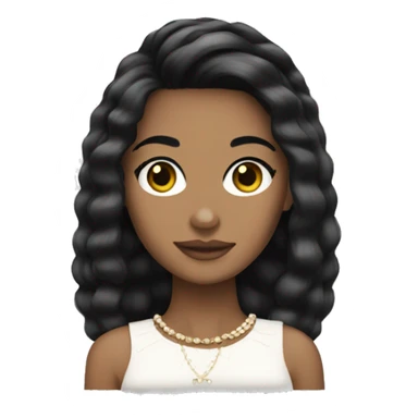 Black hair girl Chanel  sticker