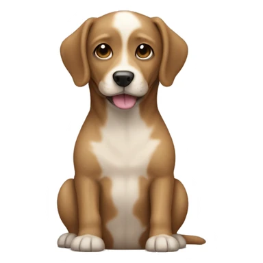 a full body puppy size capuccino color ratcha dog with very long snout sticker