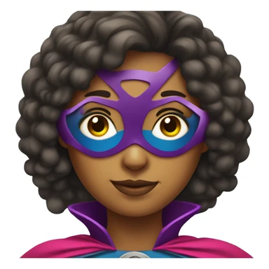 selfie of girl as superhero  sticker