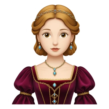  portrait of a Renaissance woman sticker