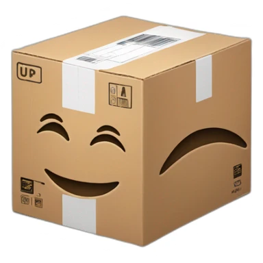 AMAZON BOX WITH UPC CODE sticker