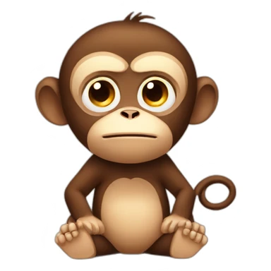 tired-monkey sticker