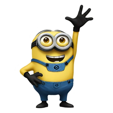 minion with HAND OUTS sticker