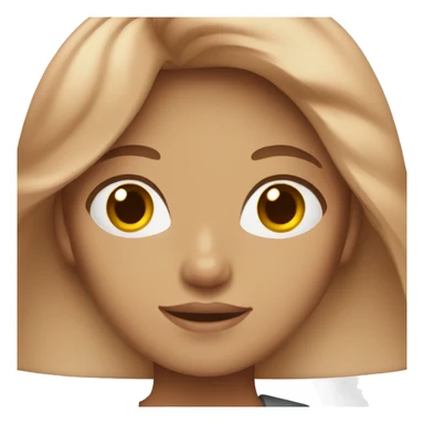 Red haired Young woman with brown eyes and long hair  sticker