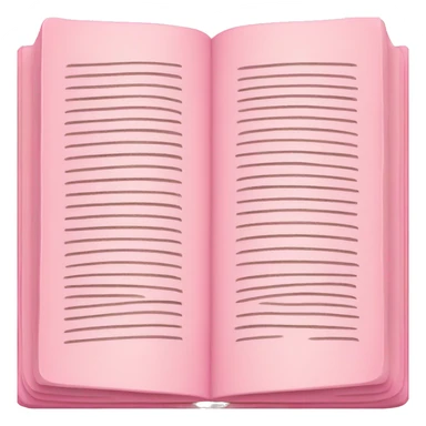 Light pink open book sticker