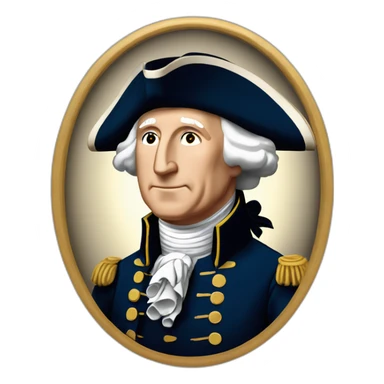 George Washington 1er président des Etats-Unis sticker