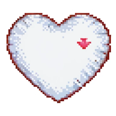 classic red heart pixel art sticker