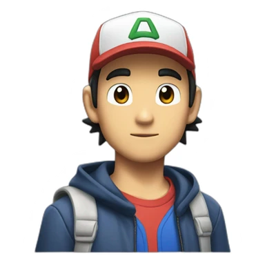 Ash ketchum sticker